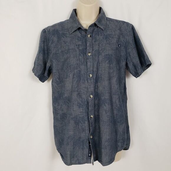 Lucky Brand Button Blouse Size XL Cotton Pockets - Picture 1 of 7